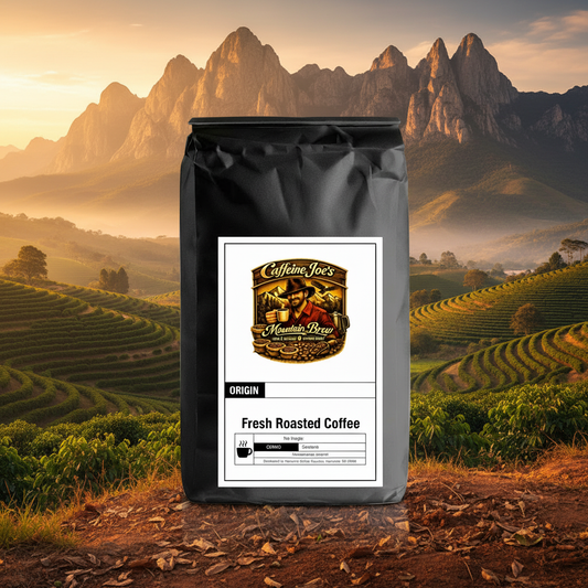 Mexico coffee bag in a dramatic Sierra Madre highland scene